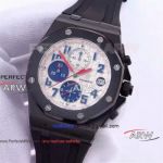Perfect Replica Audemars Piguet Offshore Quartz watches White Chronograph Dial